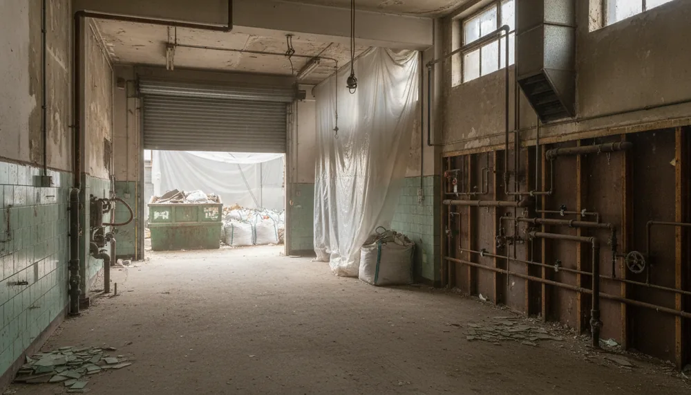 Ancien atelier de Guipavas curé avant démolition